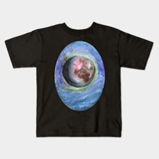 Watercolor Mars painting - astronomy inspired fine art Kids T-Shirt